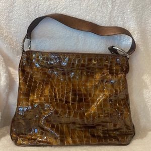 Brighton Cher crocodile bag patent leather
